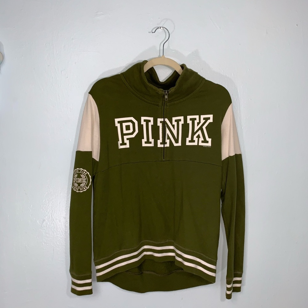 PINK: Mock Neck Pullover